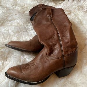 Tony Lama leather cowboy boots